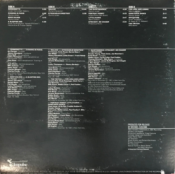 Quincy Jones - The Quintessential Charts - LP