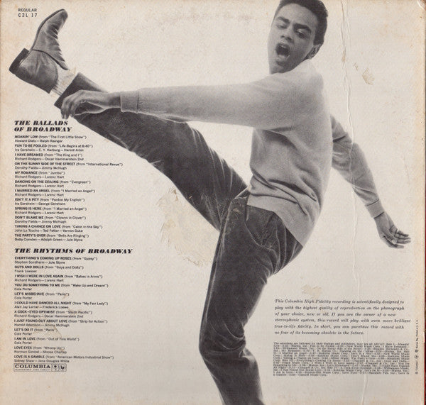 Johnny Mathis With Glenn Osser And His Orchestra And Ralph Burns And His Orchestra - The Rhythms And Ballads Of Broadway - LP