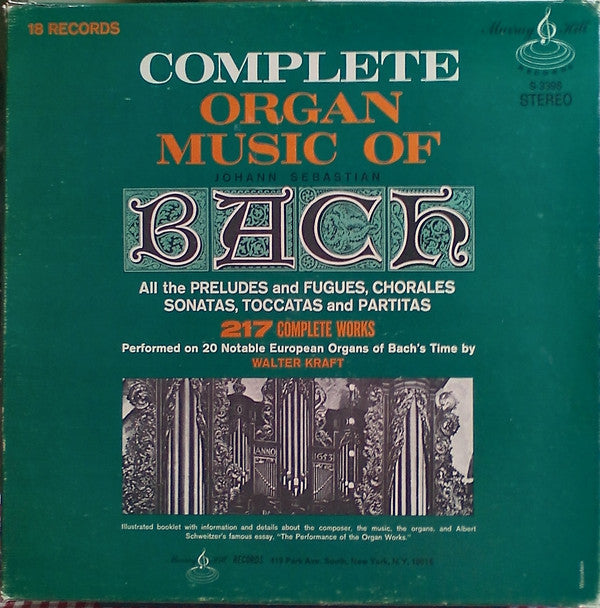 Johann Sebastian Bach - Complete Organ Music, Walter Kraft (organ)