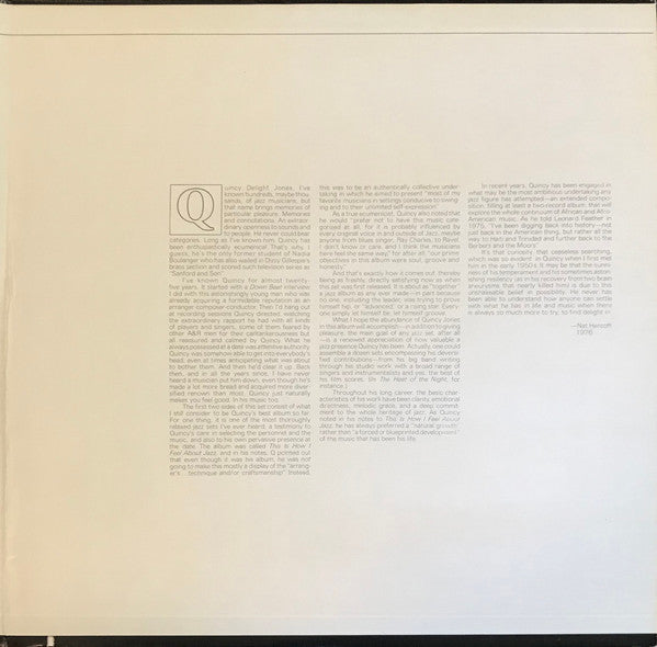 Quincy Jones - The Quintessential Charts - LP