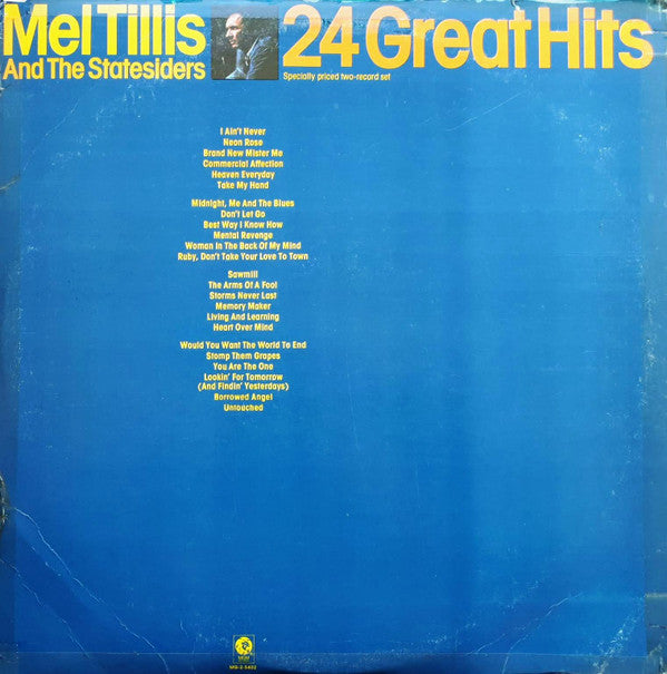 Mel Tillis - 24 Great Hits By Mel Tillis And The Statesiders