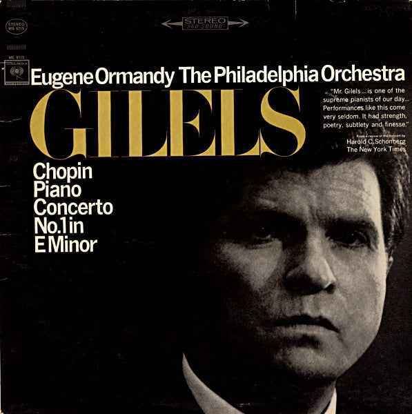 Emil Gilels - Piano Concerto No.1 In E Minor