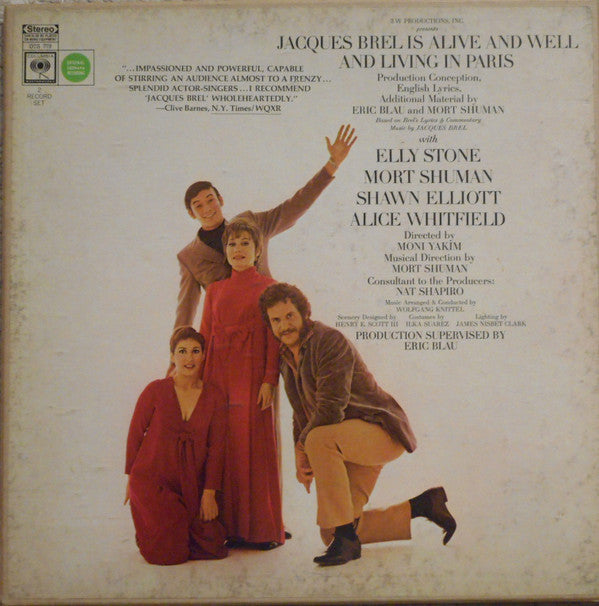 Eric Blau - Jacques Brel Is Alive And Well And Living In Paris