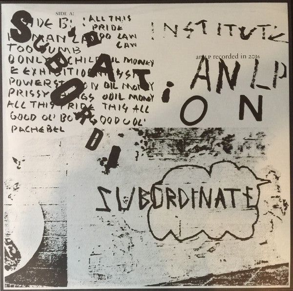 Institute - Subordination