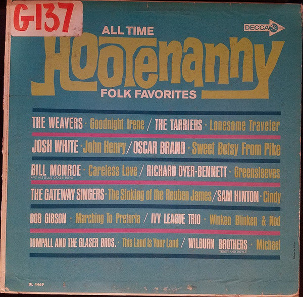 Various - All Time Hootenanny Folk Favorites