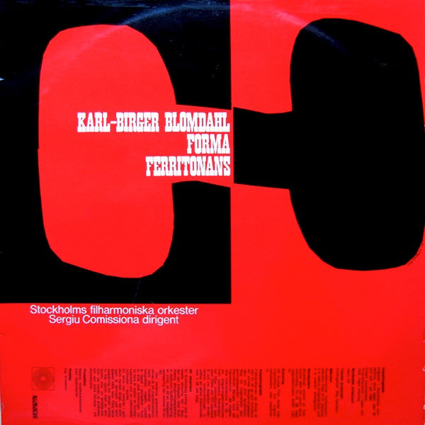 Karl-Birger Blomdahl - Forma Ferritonans - Danser Från Galanta