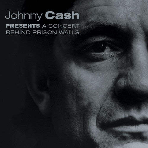 Johnny Cash A CONCERT BEHIND PRISON WALLS New Black/White Colored Vinyl LP