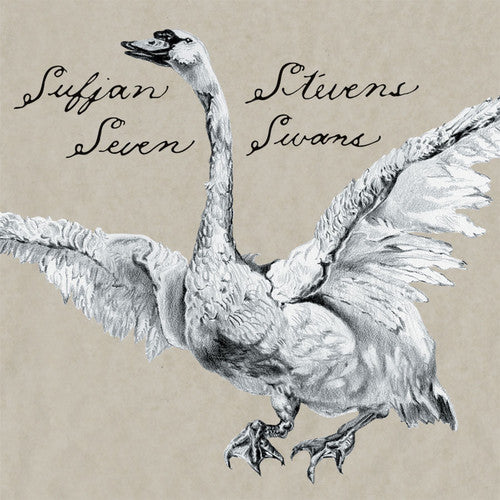 Sufjan Stevens SEVEN SWANS +MP3s ASTHMATIC KITTY RECORDS New Black Vinyl LP