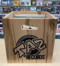 Wooden Record Crate - Taz Records