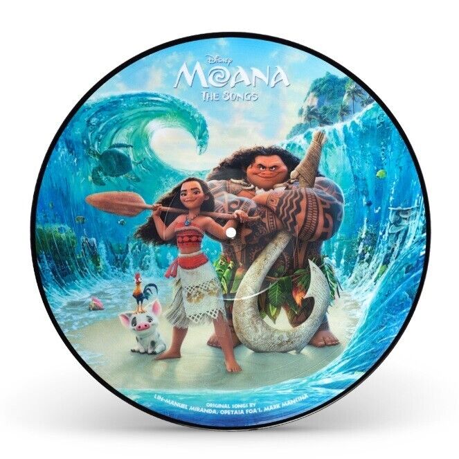 Moana: The Songs DISNEY MOVIE SOUNDTRACK MUSIC New Limited Vinyl Picture Disc LP