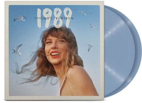 Taylor Swift 1989 (TAYLOR'S VERSION) New Crystal Skies Blue Colored Vinyl 2 LP
