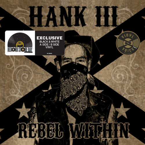 Hank Williams III REBEL WITHIN Limited RSD 2025 New Black/White Colored Vinyl LP
